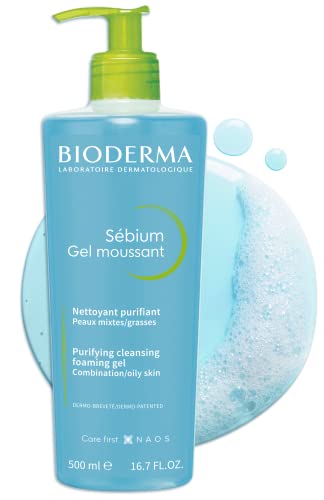 Bioderma - Sébium Foaming Gel - Face and Body Cleanser - Foaming Face Wash - Face Cleanser for Combination to Oily Skin