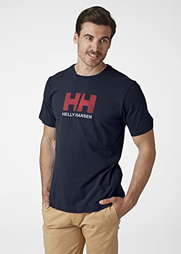 Helly Hansen Men's Standard HH Logo T-Shirt, 597 Navy, Medium