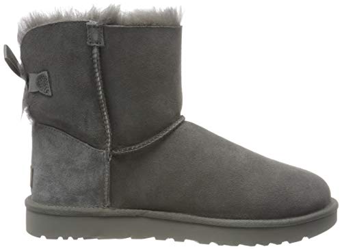 UGG Women's Mini Bailey Bow Ii Boot, Grey, 10