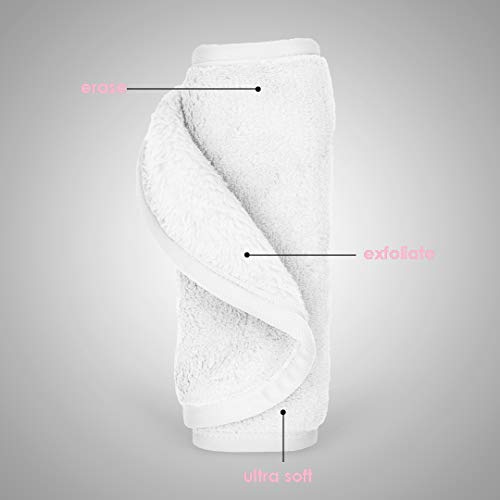 The Original MakeUp Eraser, Erase All Makeup With Just Water, Including Waterproof Mascara, Eyeliner, Foundation, Lipstick, and More (Clean White)