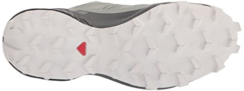 Salomon Speedcross 5 Trail Running Shoes for Women, Wrought Iron/Spray/White, 9