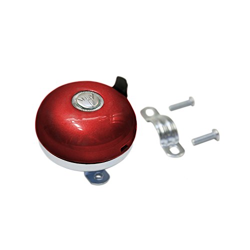 Firmstrong Classic Beach Cruiser Bicycle Bell, Red