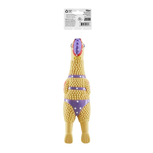 Charming Pet Squawkers Henrietta Latex Rubber Chicken Interactive Dog Toy, Large