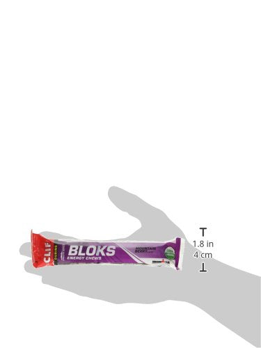 CLIF BLOKS - Energy Chews - Mountain Berry - Non-GMO - Plant Based Food - Fast Fuel for Cycling and Running -Workout Snack(2.1 Ounce Packet, 18 Count) - (Assortment May Vary)