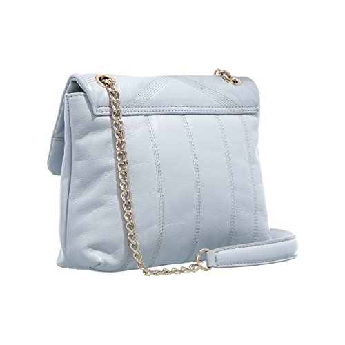 AYALINA Quilted Puffer Small Shoulder Bag, Lt-Blue