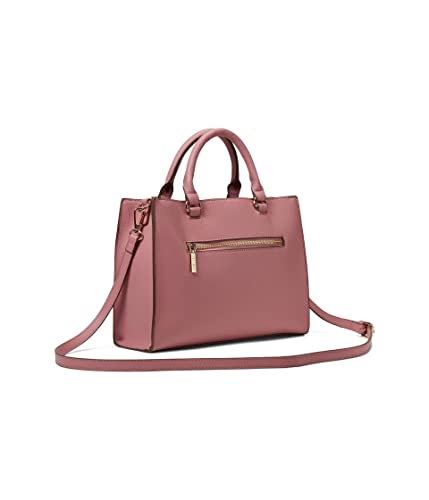 Anne Klein E/W Horsebit Satchel, Vintage Pink