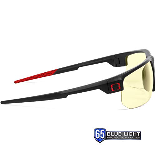 Gaming Glasses | Blue Light Blocking Glasses | Torpedo 360/Onyx by GUNNAR | 65% Blue Light Protection and Sun Lens, 100% UV Light, Anti-Reflective To Protect and Reduce Eye Strain and Dryness