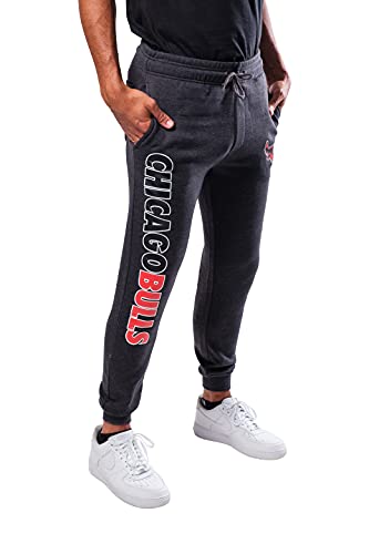 Ultra Game NBA Men's Soft Fleece Active Jogger Sweatpants , Heather Charcoal18, X-Large