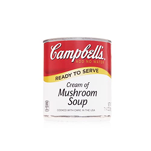 Campbell's Classic Ready to Serve Cream of Mushroom Soup, 7.25 Oz, 24 Count