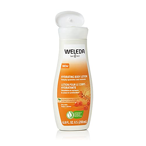 Weleda Hydrating Sea Buckthorn Body Lotion, 6.8 Fluid Ounce, Plant Rich Moisturizer with Sea Buckthorn Oil, Mallow Extract and Argan Oil