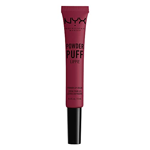 NYX PROFESSIONAL MAKEUP Powder Puff Lippie Lip Cream, Liquid Lipstick - Prank Call (Burgundy)