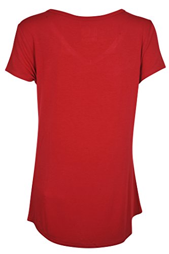 Ultra Game NBA Los Angeles Clippers Womens Box Out Varsity Stripe Tee Shirt, Team Color, Small