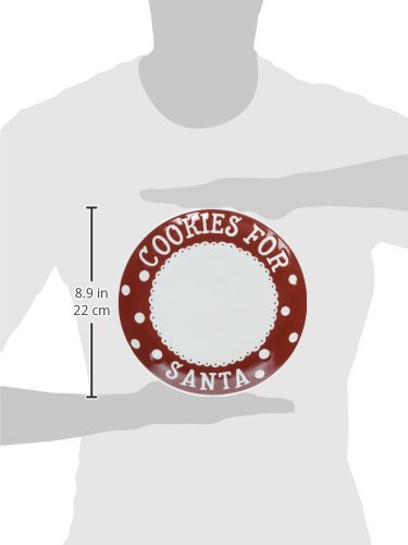 Pearhead Christmas Cookies for Santa Plate, Milk Jug and Dear Notepad Set, Holiday Gift Collection