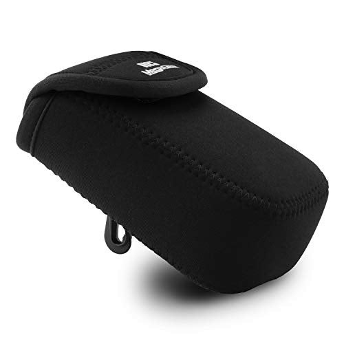 MegaGear MG037 Ultra Light Neoprene Camera Case compatible with Canon PowerShot SX740 HS, SX730 HS, SX720 HS, SX710 HS, SX700 HS, Sony Cyber-shot DSC-HX60V - Black