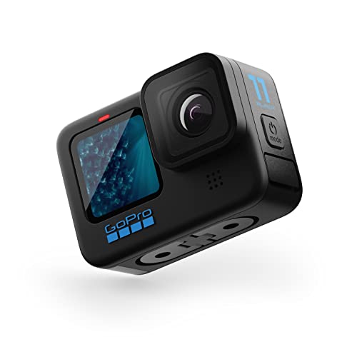 GoPro HERO11 Black - Waterproof Action Camera with 5.3K60 Ultra HD Video, 27MP Photos, 1/1.9' Image Sensor, Live Streaming, Webcam, Stabilization