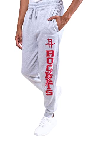 Ultra Game NBA Men's Soft Team Jogger Sweatpants, Heather Gray, X-Large