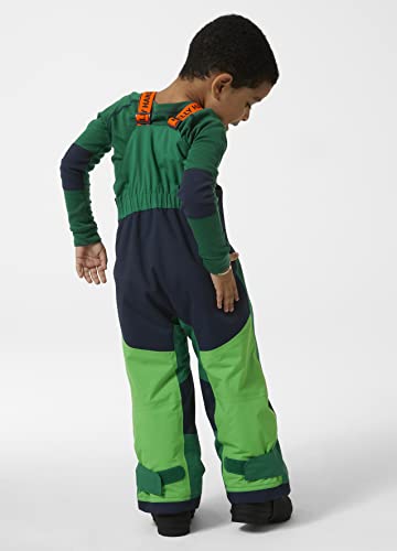 4 Helly-Hansen Kids Rider 2 Insulated Waterproof Windproof Breathable Bib Ski Pants, 486 Malachite