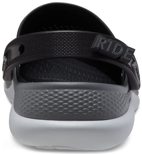 Crocs Unisex LiteRide 360 Clogs, Black/Slate Grey, 6 Men/8 Women