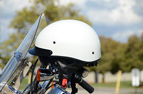 Vega Helmets 7800-151 Unisex-Adult Half Helmet (Pearl White, X-Small)