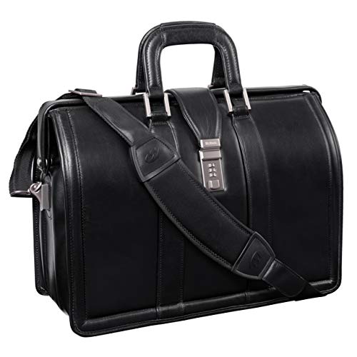 McKlein, V Series, Morgan, Top Grain Cowhide Leather, 17' Leather Litigator Briefcase, Black (83345)