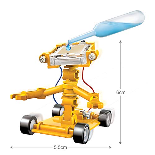 4M Toysmith, Green Science Salt Water Powered Robot Kit, STEAM Powered Kids, Beach Toy, For Boys and Girls 5+