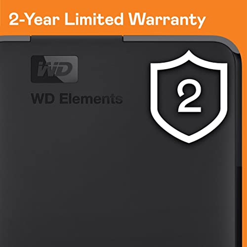 WD 4TB Elements Portable HDD, External Hard Drive, USB 3.0 for PC and Mac, Plug and Play Ready - ‎WDBU6Y0040BBK-WESN