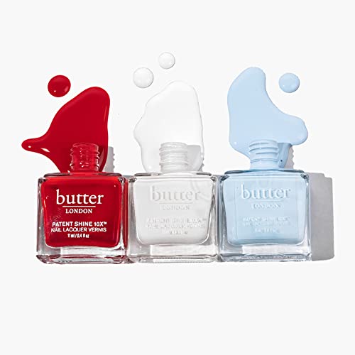 butter LONDON Patent Shine 10X Nail Lacquer, Gel-Like Finish, Chip-Resistant Formula, 10-Free Formula, Cruelty-Free, Polymer Technology, Candy Floss
