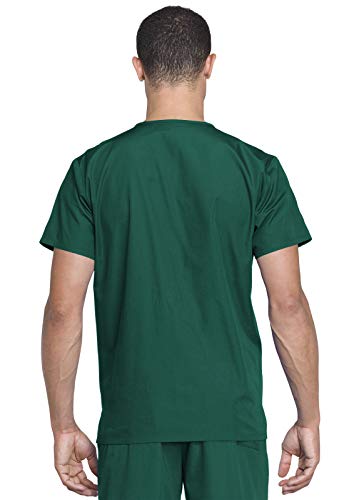 Cherokee Men and Women M Scrubs Set Workwear Originals Top and Pant WW530C, Hunter
