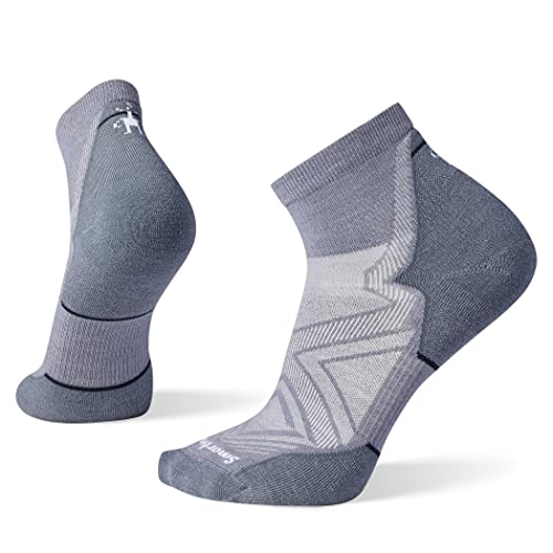 SmartWool Run Targeted Cushion Ankle Socks, Graphite, X-Large