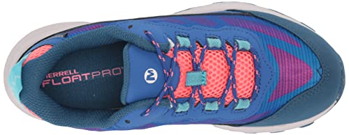 Merrell Moab Speed Low Waterproof Hiking Shoe, Blue/Berry/Turq, 11 US Unisex Big Kid