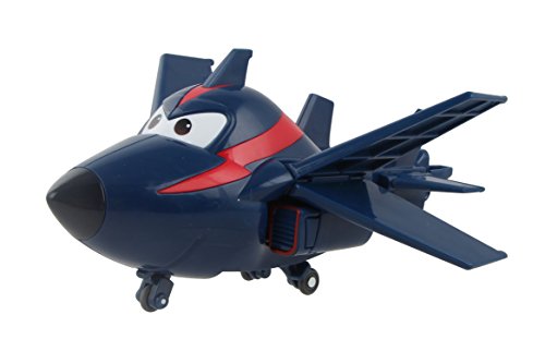Super Wings - 5' Transforming Agent Chase Airplane Toys Action Figure | Plane to Robot | Fun Toy Plane Vehicle for 3 4 5 year old Boys and Girls | Preschool Kids Birthday Gift for Pretend Play , Blue