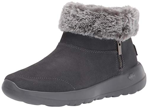 Skechers womens Bootie Ankle Boot, Charcoal, 8 US
