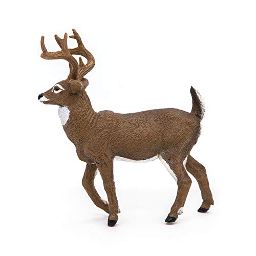 Papo -Hand-Painted - Figurine -Wild Animal Kingdom - White-Tailed Deer -53021 -Collectible - for Children - Suitable for Boys and Girls- from 3 Years Old
