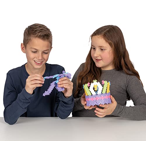 PLUS PLUS - Open Play Set - 300 Piece - Pastel Color Mix, Construction Building Stem Toy, Interlocking Mini Puzzle Blocks for Kids