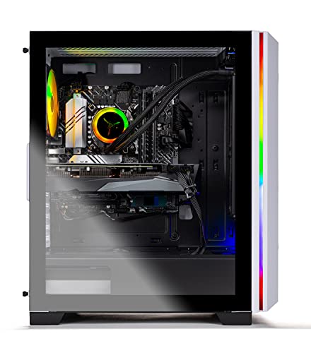 Skytech Chronos Gaming PC Desktop – Intel Core i7 12700F 2.1 GHz, NVIDIA RTX 4070, 1TB NVME SSD, 16GB DDR4 RAM 3200, 750W Gold PSU, 240mm AIO, 11AC Wi-Fi, Windows 11 Home 64-bit