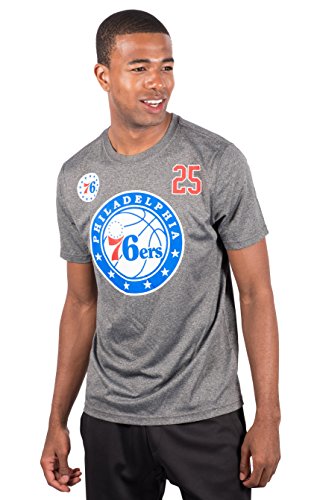 Small NBA Ben Simmons Philadelphia 76ers Men's T-Shirt Short Sleeve Tee Shirt, Charcoal