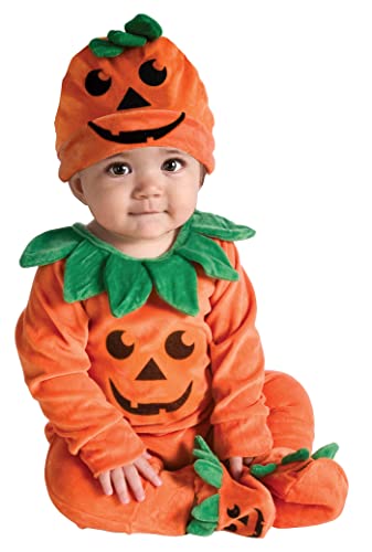 Rubie's unisex baby My First Halloween Lil' Pumpkin Jumper Costumes, Orange,kelly Green,black, 12 Months US