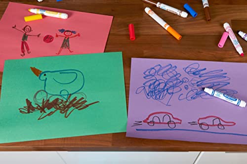 Crayola Ultra Clean Washable Markers (12 Pack), Bulk Markers for Kids, 10 Broad Line Markers, Classroom Supplies, Ages 4+