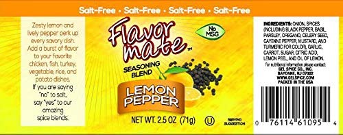 Flavor Mate No Salt Seasoning Blend - Variety Pack - Original ,Garlic and Herb ,Southwest Chipotle,Lemon and Pepper , Table Blend - 2.5 oz-Kosher