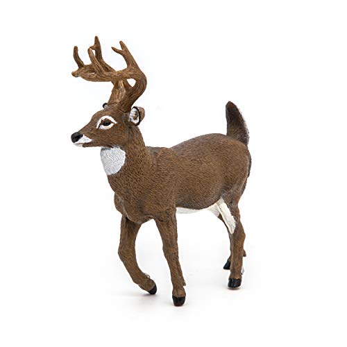 Papo -Hand-Painted - Figurine -Wild Animal Kingdom - White-Tailed Deer -53021 -Collectible - for Children - Suitable for Boys and Girls- from 3 Years Old