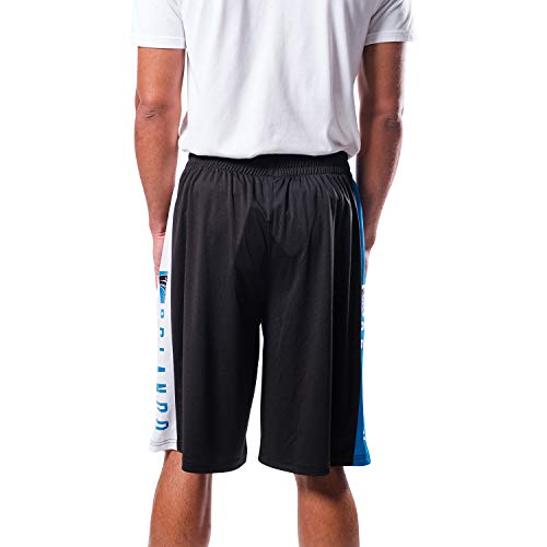 Ultra Game NBA Orlando Magic Mens Mesh Basketball Shorts, Black, Small