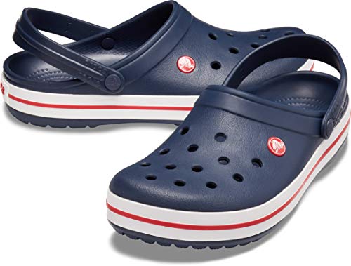 Crocs Men's and Women's Crocband Clog, Navy, 15 Women/13 Men