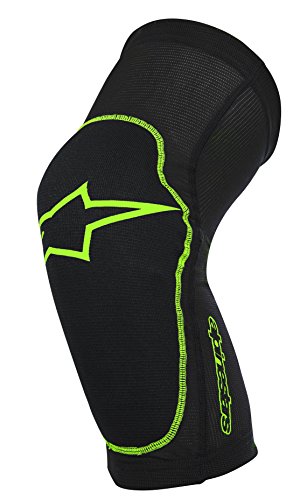 Alpinestars Paragon Knee Protector, Black Bright Green, X-Small