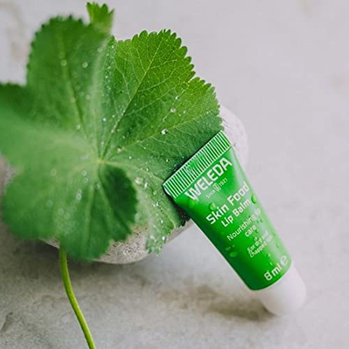Weleda Skin Food Lip Butter, 0.27 Ounce, Plant Rich Moisturizing Lip Care with Sunflower Seed Oil, Chamomile and Calendula