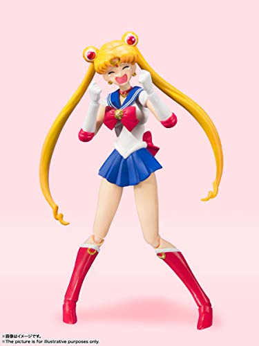 TAMASHII NATIONS Sailor Moon -Animation Color Edition- Pretty Guardian Sailor Moon, Bandai shii Nations S.H. Figuarts , Black