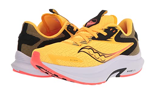 Saucony Women's AXON 2 Running Shoe, VIZIGLD/VIZIRED, 7