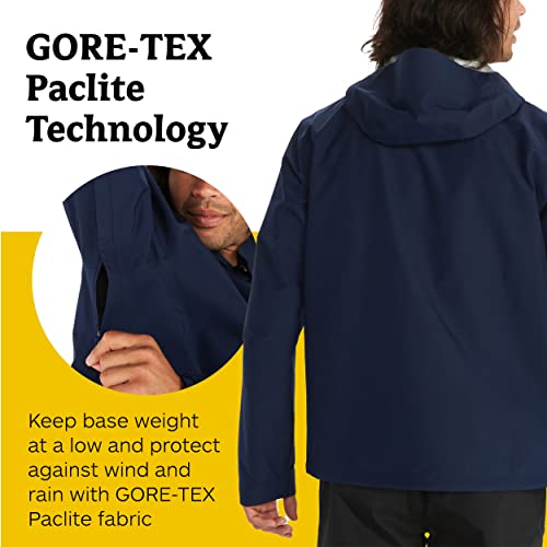 MARMOT Men's GORE-TEX Minimalist Jacket | Lightweight, Waterproof | Arctic Navy, XX-Large