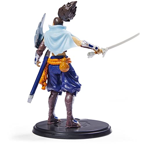 League of Legends, 4-Inch Yasuo Collectible Figure w/Premium Details and Sword Accessory, The Champion Collection, Collector Grade, Ages 12 and Up