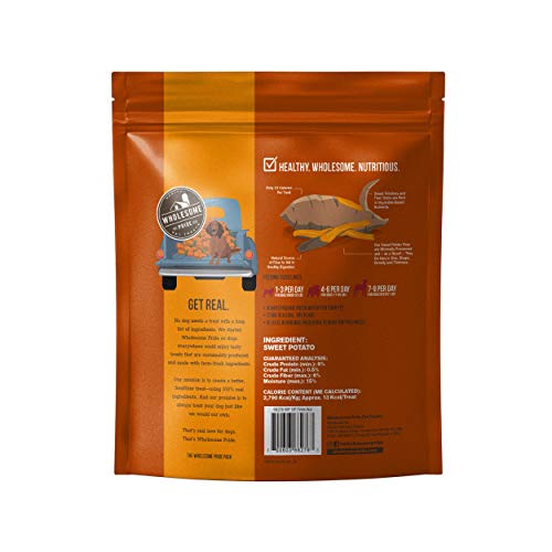 Wholesome Pride Sweet Potato Fries 100% All-Natural Single Ingredient, USA-Sourced Dog Treats, 8 oz