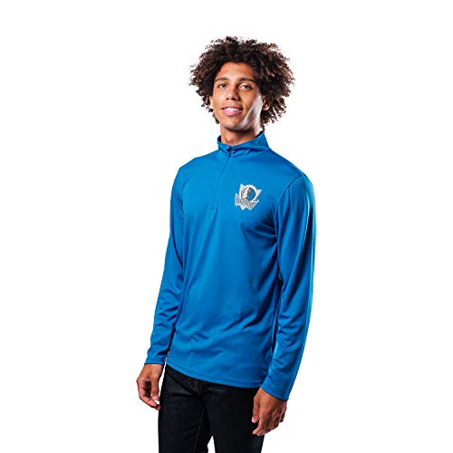 Ultra Game mens Pullover Tee NBA Men s Quarter Zip Poly Knit Long Sleeve Shirt, Team Color, Small US